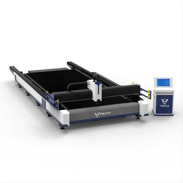 ماكينة فايبر ليزر جراوند ريل لتقطيع الألواح المعدنية Ground Rail Fiber Laser Cutting Machine
